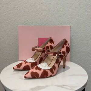 Kate Spade Victorina Pink & Red
Leopard Print Heels Size 6.5 NWT